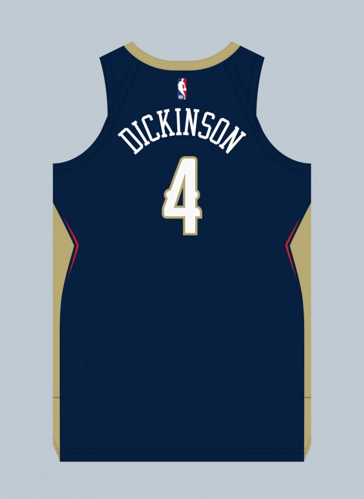 球衣记者：鹈鹕的双向合同中锋亨特-迪金森将身穿4号球衣