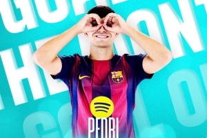 开云登录入口-西甲8月最佳进球：佩德里对阵莱万特打入的远射